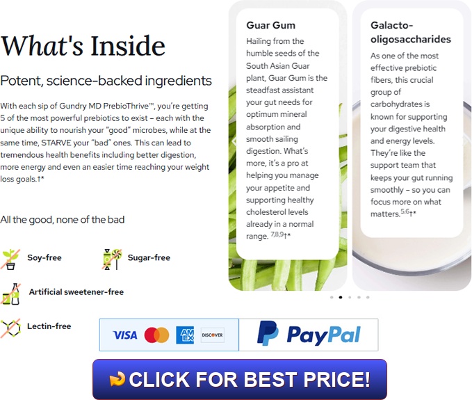 Gundry MD PrebioThrive Review: Does This Prebiotic Supplement Work?